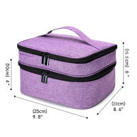 Storage Bag & ; Varnish &; Ongles - &;Case Of Varnish &; Nails &;Carrying Case for Polish & ; Nails, for Essential Oil Organizer for Fragrance Oil and Accessories (gray，30 Bottles) - details 2