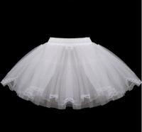 Delantal De Encaje Para Niñas 2023 Con 3 Aros Y Cintura Elástica Vestido De Novia Con Encaje Y Volantes Moda Infantil - details 1