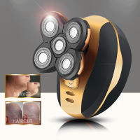 Afeitadora Eléctrica Para Hombres Con 5 Cuchillas Recargable Por USB Acero Inoxidable Afeitadora De Barba Mini Para Uso Doméstico - details 1