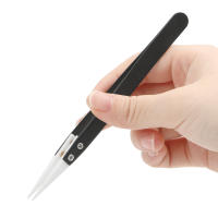 Pinzas De Precisión DIYWORK Resistentes a Altas Temperaturas Con Mango De Acero Inoxidable Y Puntas De Cerámica Antiestáticas Para Uso Industrial - details 2