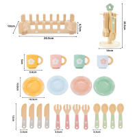 Juego De Cocina De Madera Para Bebé Juguete Educativo De Tabla De Cocina Rol De Juego Para Niños Preescolares Regalos Unisex - details 2