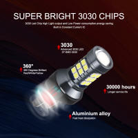 NLpearl 2Pcs T20 LED 7440 WY21W W21W Lámparas De Reversa 3030SMD Para Señal De Coche Luz De Respaldo Universal 12V 3W - details 1