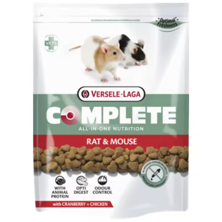 Versele-Laga Comida para Ratas y Ratones Complete con Proteínas Animales - Pienso para Ratas y Ratones - Versele Laga - 500gr o 2kg - 1