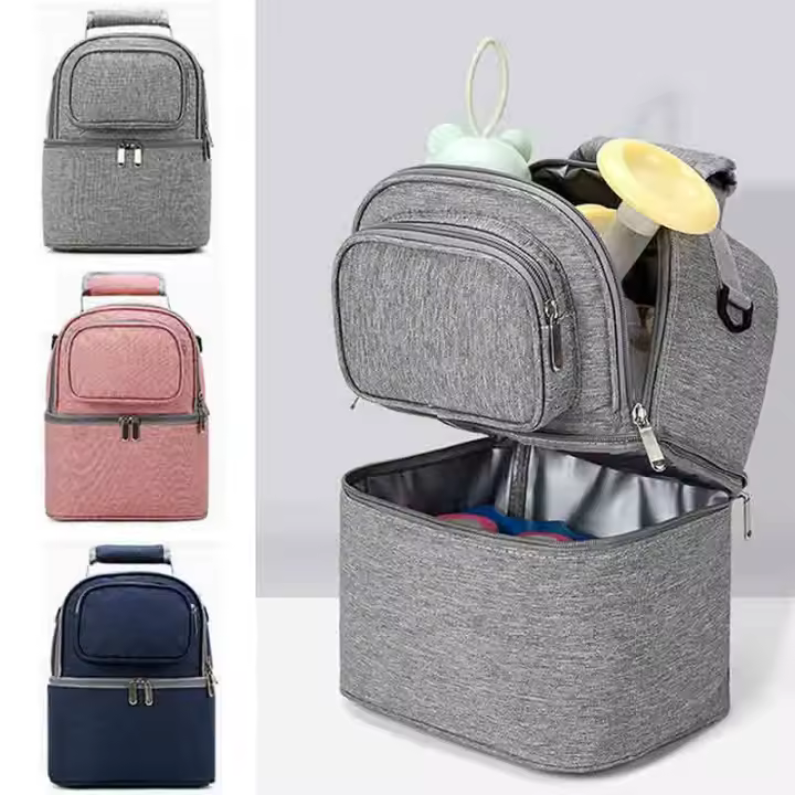 Mamá Bolsa de almacenamiento leche Bomba maternidad refrigerador Doble Capa aislamiento Fresh tener Bebe - 1