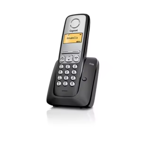 Telefones sem fios Gigaset A230  – ecrã iluminado, fácil de usar, som nítido e função ecológica | Ideal para casa ou escritório | Ligue-se e vá! - 1