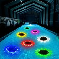 Luz Solar De Flor Para Piscina LED Cinturón De Agua Cambio De Color Impermeable Para Fuente Jardín Y Pradera Luz Subacuática - details 4