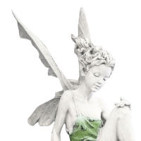 Estatua De Fae Tirsi De Resina Decoración Para Jardín Exterior Niños Escultura Decorativa De Angelita Para Courtyard Lawn Arte De Jardín Ornamento - details 10