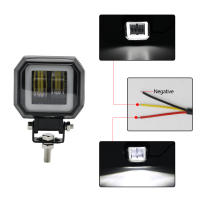 Lente LED 7D De 3 Pulgadas Para Coche Faros Trabajo Cuadrado Halo Para Motocicleta Jeep ATV SUV 12V 24V Luces Angel Eyes Para Conducción - details 4
