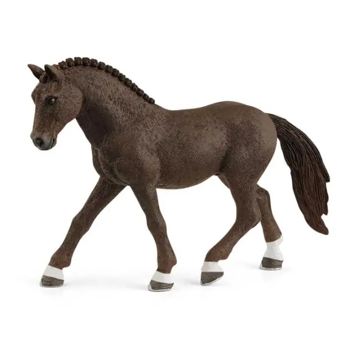 Schleich Deutsche Reitpony Capón Competición Poni Sangre Caliente Miniatura - 1