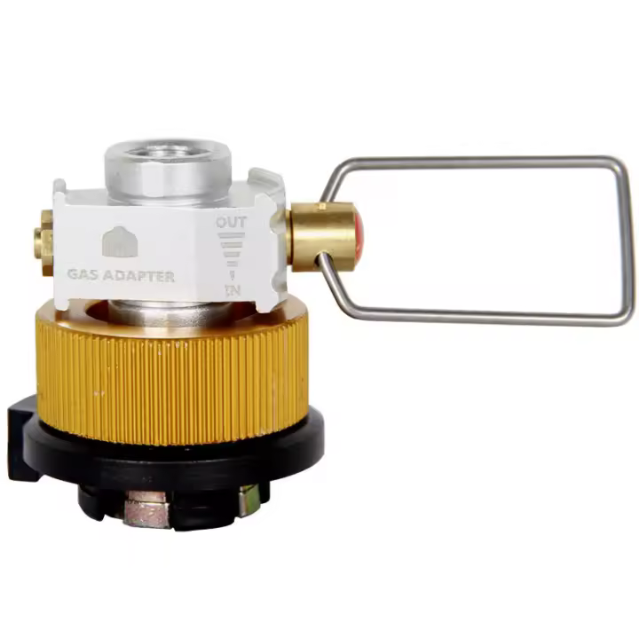 Adaptador De Quemador De Gas Gas Saver plus Conversor De Tanque Plano Para Camping Adaptable De Aleación De Aluminio Sin Encendido Incluido - 1