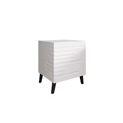 Conjunto de mesitas de noche Charlotte 141 , Muebles ES, MDF, Blanco, 44 x 52 x 40cm - 1