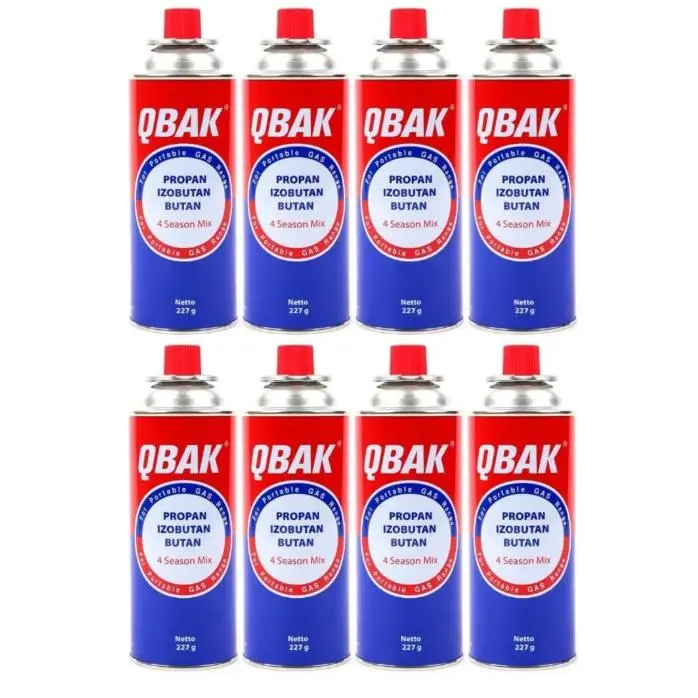 Cartuchos de Gas Butano 227g para Hornillos y Quemadores - 100% Butano, Compatibles con Cocinas Portátiles, Sopletes y Más - Cartucho Desechable con Válvula de Seguridad calidad de confianza surtido de cantidad 4botellas 8 botellas o 12 botellas. - 1