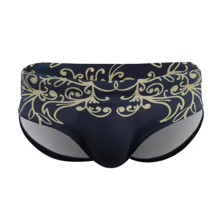 Bragas Sexys De Natación Estampadas Tiras De Estiramiento Trousers De Playa Deportivos Para Hombres Verano Push-up Con Relleno - 1