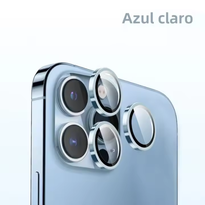 Protector De Lente De Cámara Metálico Para iPhone 11 12 13 14 15 pro Max 15 14 plus 13 12 Mini Protección Para Glass De Cámara En iPhone 14 pro Max - 1