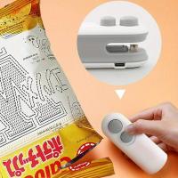 Sello Portátil Mini 2 En 1 Para Snacks Y Uso Doméstico Recargable Sello De Vacío Para Bolsas De Plástico Ecológico De Plástico - details 3