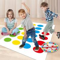 Juego Multijugador Familiar Twister Deportes Interactivos Para Niños Y Adultos Enseña El Correo Y El Equilibrio Juguete De Interior Y Exterior - details 1