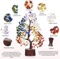 Árbol de la vida de 7Chakras, Cristales y Piedras curativas, Regalos de cumpleaños, Árbol de Cristal para Energía Positiva - details 4
