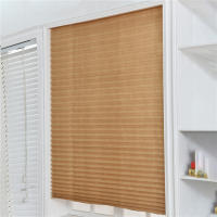 Cortinas De Blackout Mitad Con Plisadas Autoadhesivas Para Cocina Baño Balcón Ventanas De Coffee/Office Cortinas Romanas De Tela Para Ventanas De Skylight - details 3