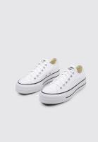 Converse Chuck Taylor All Star Platform Canvas Low Top Deportivas Con Plataforma Mujer Blanco - details 1