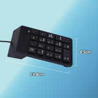 Mini Teclado numérico USB Teclado numérico USB Mini Teclado numérico Teclado numérico de 18 Teclas para computadora portátil PC de Escritorio Pro - details 4