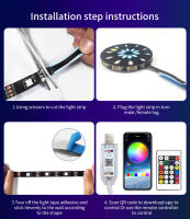 Tira De Luces LED Coloridas De 30LED/M Control Remoto Bluetooth APP 5V USB Para Ambiente Musical Y Decoración De Paisaje - details 12
