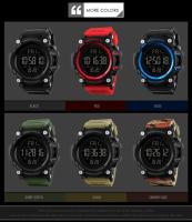Reloj Deportivo SKMEI 1384 Para Hombre Con Cronógrafo Y Contador Regresivo Resistente Al Choque Pantalla Digital Suave De PU Apta Para Natación 5Bar - details 2