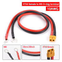 XT60 Hembra a Terminal De Anillo O-Ring M8 50Cm Alambre De Cobre Enrosqueado De Silicona Para Automóvil Barco Hogar Batería Solar - details 2