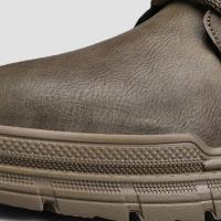 Botas De Cuero Casual Para Hombre Invierno Botas De Trabajo Antideslizantes Alta Top Ankle Biker Zapatos Negros De Diseñador Botines De Tacón Plano Redondos - details 3