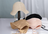 Sombrero De Paja Para Mujer 2022 Nueva Moda Protección UV Visera De Playa Plegable Verano Sombrero De Adulto Para Exterior - details 5