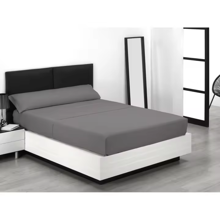 Novotextil Juego de Sábanas de Verano 100% Microfibra Colores Lisos Transpirable de Fácil Cuidado Disponible Camas desde 90  hasta 200 cm Pack de 3/4 Piezas Inclue 1/2 Fundas de Almohada Ideal Climas Cálidos Suave al Tacto - 1