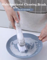 Cepillo De Limpieza Para La Cocina 2 En 1 Con Mango Largo Y Dispensador De Esponja Cepillo De Limpieza Para Platos Herramientas De Cocina - details 0