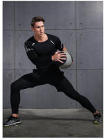 Pantalones De Compresión VANSYDICAL Para Hombre Con Cinturón Elástico Y Rayas Reflectantes Tights De Running Y Gimnasio - details 20