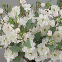 1 Rama De Flores Artificiales De Rosas Silken Para Centros De Mesa Fiesta Boda Oficina Interior Exterior Decoración Hogar - details 12