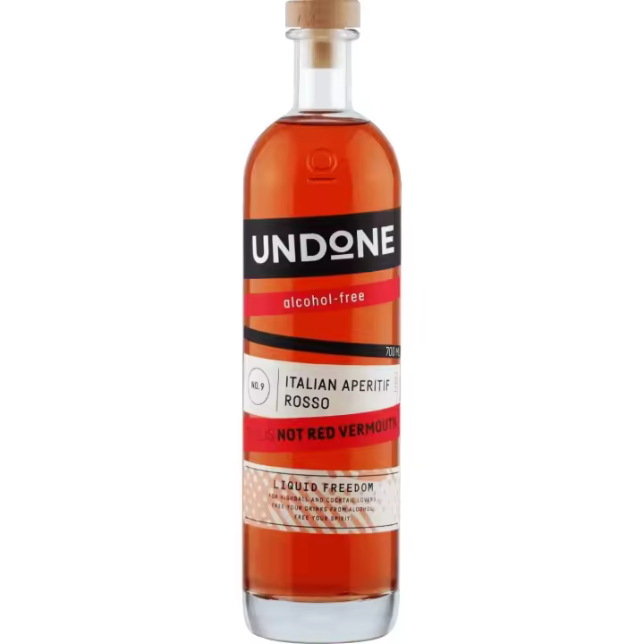 UNDONE Nº9 (NOT) RED VERMOUTH GERMAN NON ALCOHOLIC SPIRIT 70CL - 1