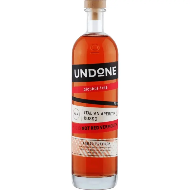 UNDONE Nº9 (NOT) RED VERMOUTH GERMAN NON ALCOHOLIC SPIRIT 70CL - 1