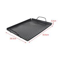 Plato De Barbacoa Con Manos a Prueba De Adherencia Para Asar Y Cocinar Al Aire Libre Y Interior Plataforma De Sazón Nonstick Para Camping - details 5