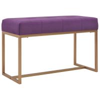 vidaXL Banco 80 cm terciopelo en color Verde/Morado/Beige y más - details 1