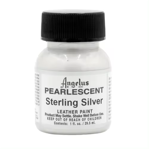 Angelus PINTURA CUERO Y POLIPIEL ANGELUS PEARLESCENT STERLING SILVER  29,5 ML - 1