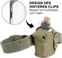 Botella de agua deportiva, a prueba de fugas con clip trasero, portátil para correr y usar en motocicleta, 250 ml - details 1