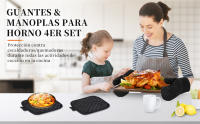 Guantes & Manoplas para Horno 4er Set
