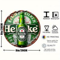 1pc Signo De Botella De Cerveza De Aluminio 2D Colgante Para Pared Arte Metálico Multifuncional Para Cocina Jardín Oficina Decoración De Fiesta Del Año Nuevo - details 1