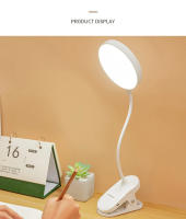 Lámpara De Mesa Portátil USB Con Clip Luz Nocturna De Lectura LED Táctil 3 Modos De Dimming Protección Ocular Recargable Y Enchufe - details 17