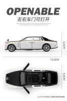 Modelo De Coche De Aleación De Metal Rolls Royce Phantom Sedán 1:36 Con Sonido Y Luz Juguete De Colección Para Niños Regalos - details 0