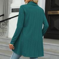Chaqueta Abierta Delantera Para Mujer Casual De Manga Larga Ligera Tejida Suave Suéter Otoño Invierno Solido Estilo Calle - details 26