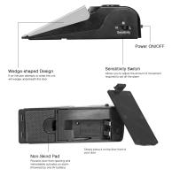 Sistema De Alarma Para Puertas Inalámbricas 2 Piezas 125dB Seguridad Doméstica Antirrobo Bloqueo De Puerta Portátil Alarmas De Presión - details 8