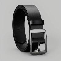 Cinturón Casual Para Hombre De Cuero PU Con Hebilla De Aluminio Cuadrada Moda Múltiples Colores Disponibles Para Uso Diario Y Actividades Ligeras - details 1