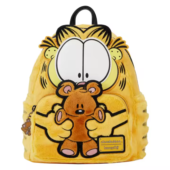 Mochila Garfield & Pooky Garfield Loungefly 26cm. Mochila ergonómica con amplio espacio. Diseño resistente y versátil para llevar tus pertenencias con estilo. - 1