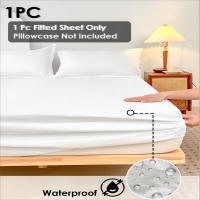 Cubierta De Sábanas Impermeable En Color Sencillo 1PC Material De Poliéster Thin Transpirable Adecuado Para Todas Las Estaciones Habitación - details 1