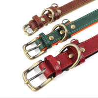 Collar De Cuero PU Para Perros Suave Y Ajustable Collar De Mascota Para Pequeños Y Medianos Perros Pitbull Bulldog Francés Disponible En Tamaños S M L - details 7