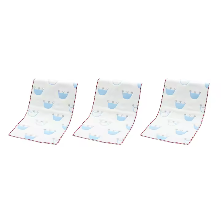 Verde Toalla Grande de Gasa de Algodón Puro 35x75 Dibujos Animados para Lavado Facial de Adultos - 1
